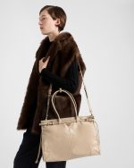 Prada Bonnie Extra Large Leather Handbag - Image 8